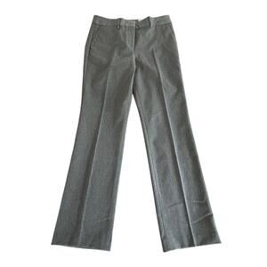 Talbots Barely Boot Cut Full Length Grey Button Up Dress Pants Womens Size 6 New